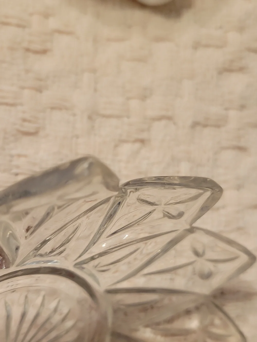 Federal Glass Petal Clear Bowls-Two